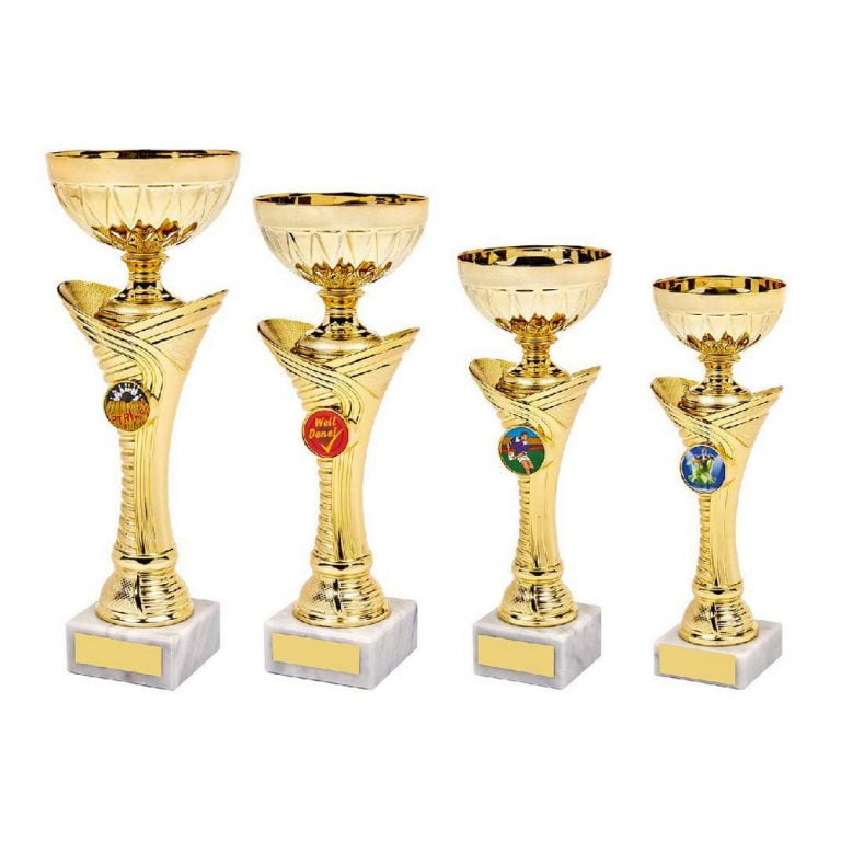 Shiny Gold Trophy Cup Challenge Trophies