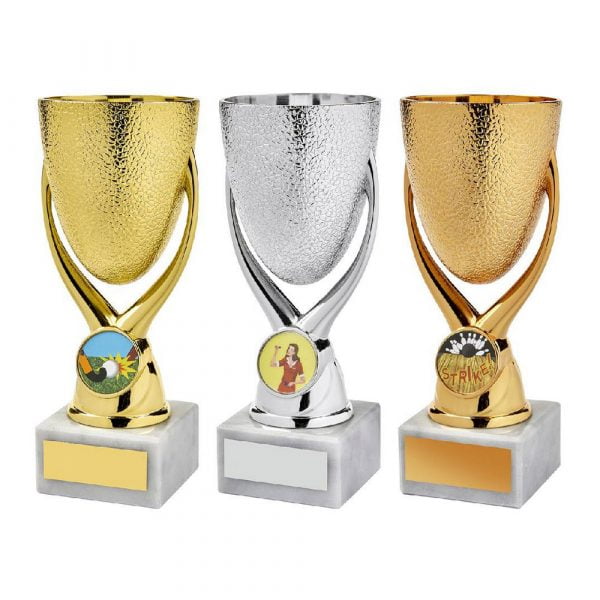 Gold/Silver/Bronze 'Egg Cup' Bowl Awards