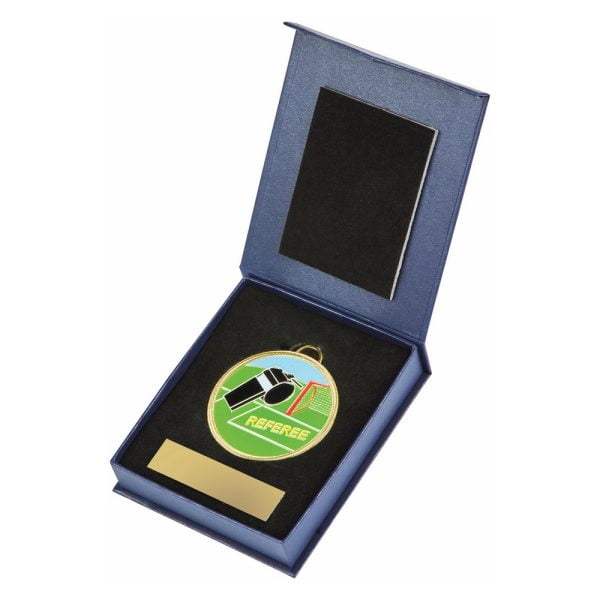 60mm Enamel Referee Medal in Case