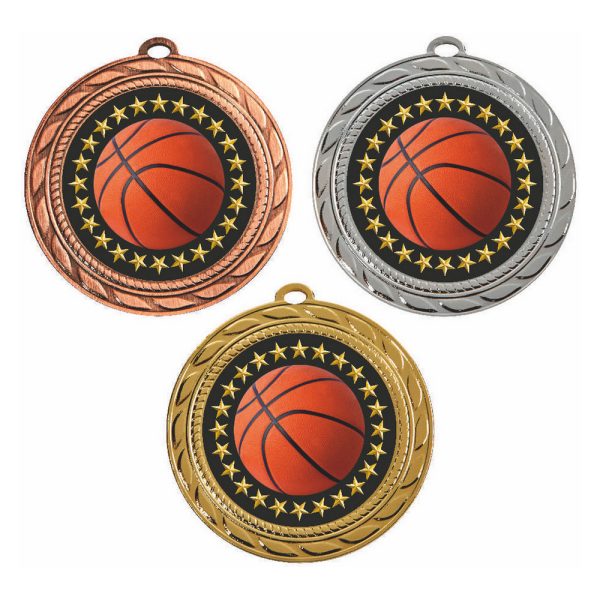 70mm Medal - Basketball