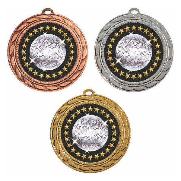 70mm Medal - Glitterball