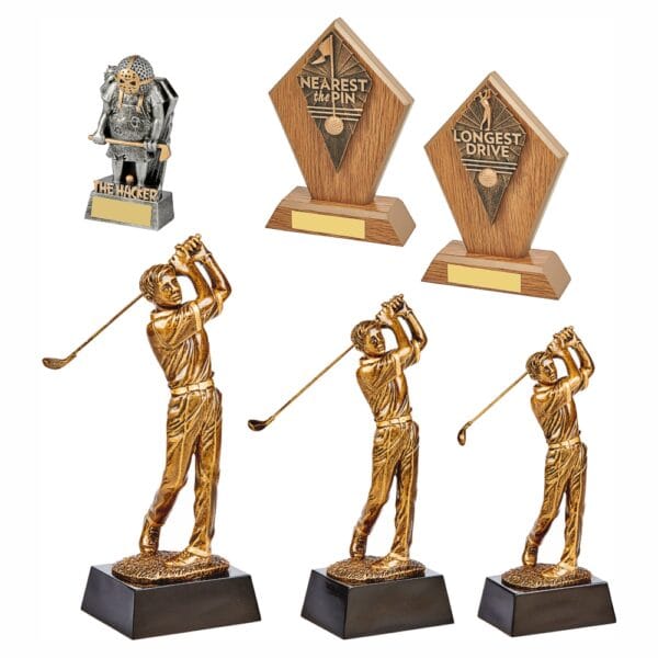 x 6 Assorted Golf Awards